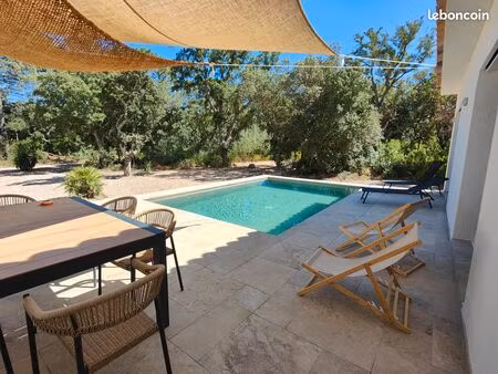 villa neuve 5p 3ch 96m2 piscine chauffée avec garage et grand terrain de 1340m2