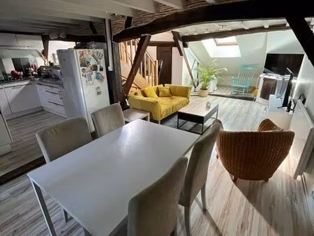 a louer véritable cocon dans rue typique du vieux bourges