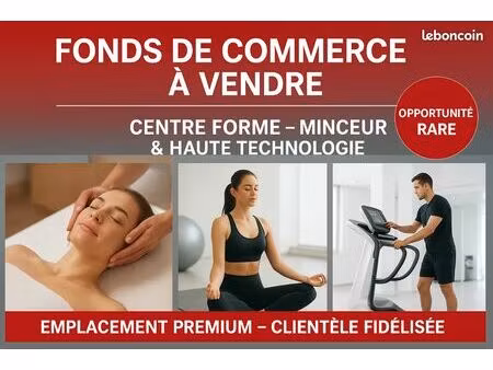 urgent- surface rare et très bien équipé - centre minceur esthétique forme