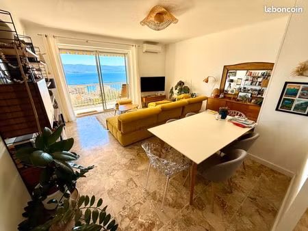 t3 belvédère ajaccio – magnifique vue mer – traversant – 82m2 – aucun travaux à prévoir