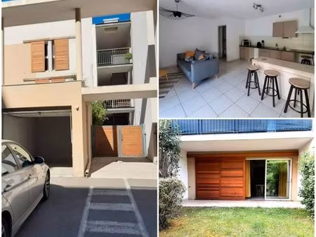 ? appartement f3 meublé 60 m² +jardinet +exterieur+parking perpignan sud (secteur kennedy)