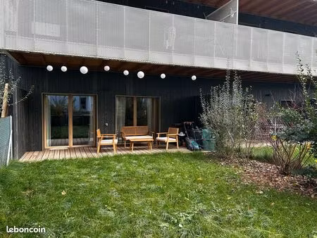 appartement meublé t2 avec terrasse et jardin – location longue durée – parking possible