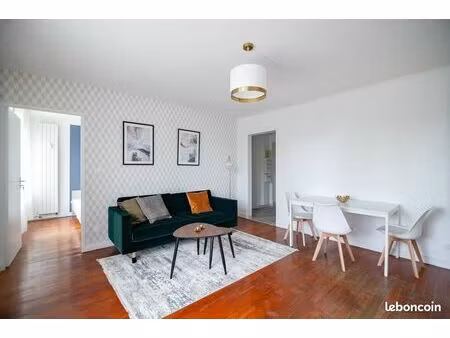 troyes : grand t4 lumineux  meublé  rénové  fibre  2 sde  terrasse  idéal famille ou collo