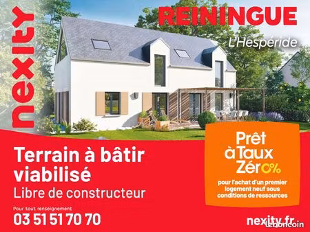 terrain constructible de 553 m2 à reiningue