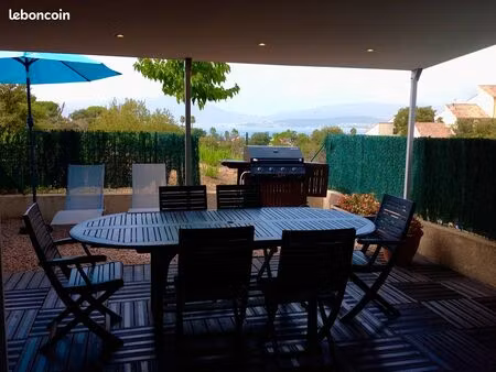 porticcio t3 climatisé vue mer avec jardin