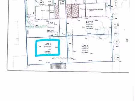 terrain 498 m² st denis en val