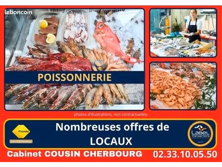 fonds de commerce poissonnerie 30 m²