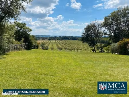 terrain 1 420 m² lamothe montravel