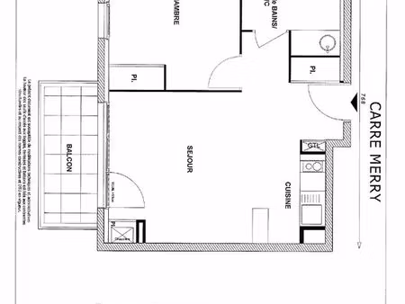 appartement 2 pièces 42 m²