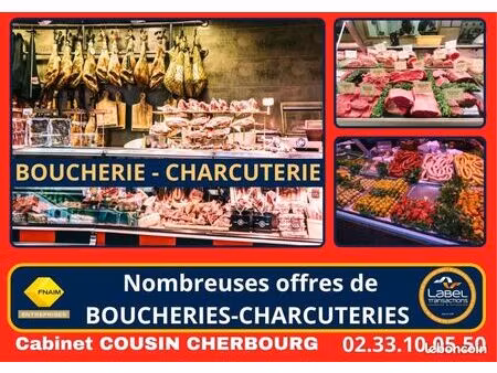 fonds de commerce boucherie cherbourg en cotentin