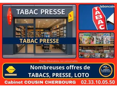 fonds de commerce tabac  presse 60 m²