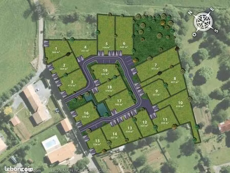 terrain 534 m² mougon