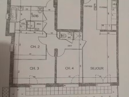 appartement 92m2 avec jardin