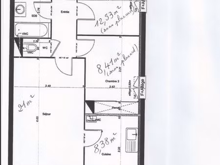 loue t3 lumineux avec garage