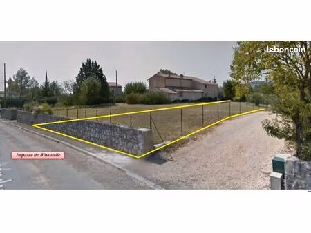 terrain constructible de 686m2 st christol-les-ales