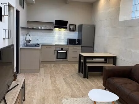 appartement f2 de charme atypique avec son escalier et jardin privatif - quartier les char