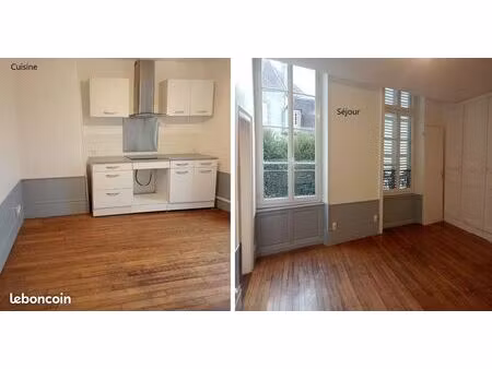 f2 (cuis + grde chamb sép + grd séjour) 64m2 sézanne centre