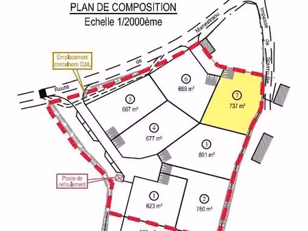 terrain 737 m² riviere saas et gourby