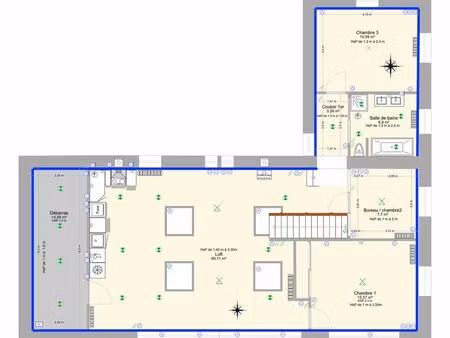 charges très réduites  maison f4 à 7 mn de montbrison  chevaux  potager piscine tennis gra