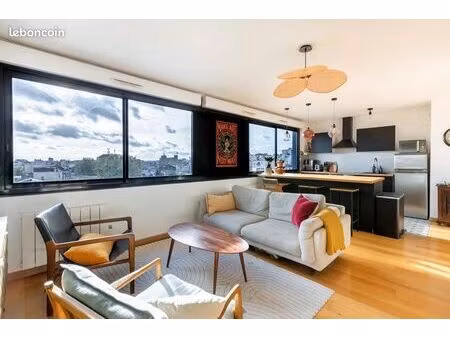 vente - duplex 68 m2 - montreuil - quartier solidarité carnot - vue imprenable - proche vi