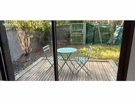 studio meublé 32 m2 avec jardin