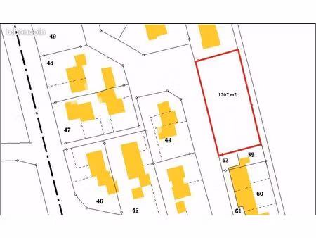 terrain 1207 m² l'aigle