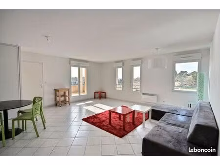 t3-4 76m2 meublé avec terrasse - vue mer hôpital nord