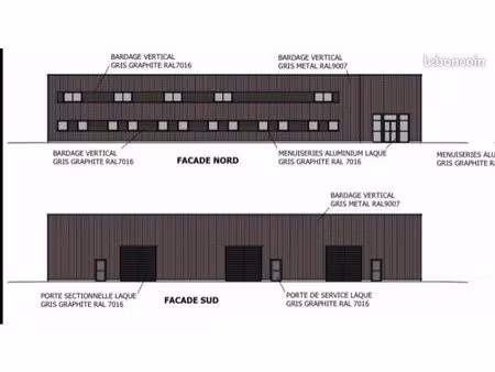 local neuf 450 m2 divisible en 225 m2