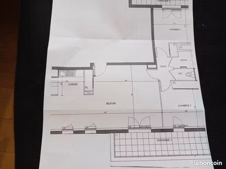 t3 2 chambres  2 balcons