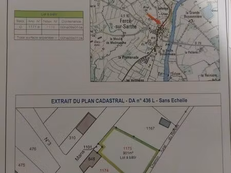 terrain constructible 901m2