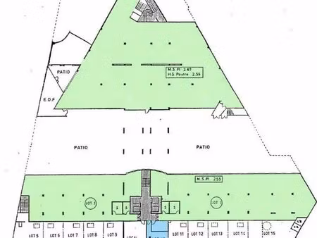murs commerciaux 1330 m² montreuil