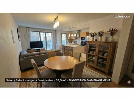 appartement familial 4 pièces rives de seine – 90 m² – quartier du trapèze