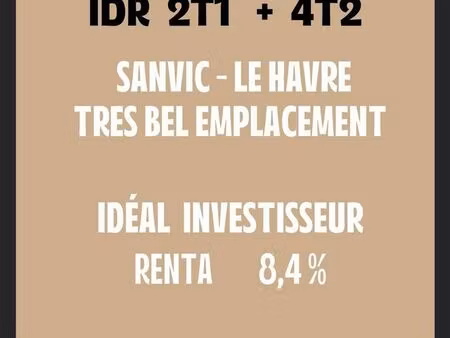 immeuble de rapport - très belle opportunité- le havre sanvic