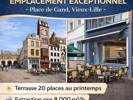 fdc sandwicherie / dark kitchen (fonds uniquement) – emplacement rare en vieux-lille