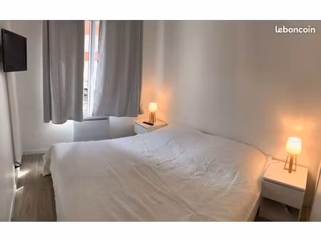 location t2 meublé 38m² lumineux + grand balcon sud + parking souterrain + cave