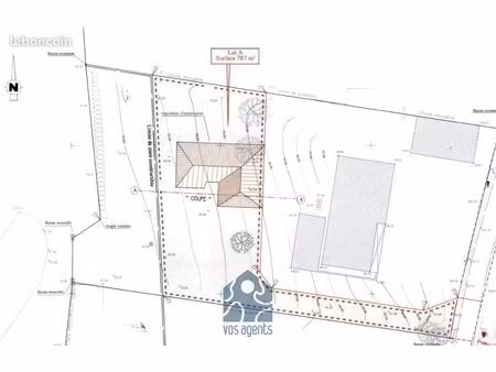 terrain 1325 m² saint-julien-de-coppel