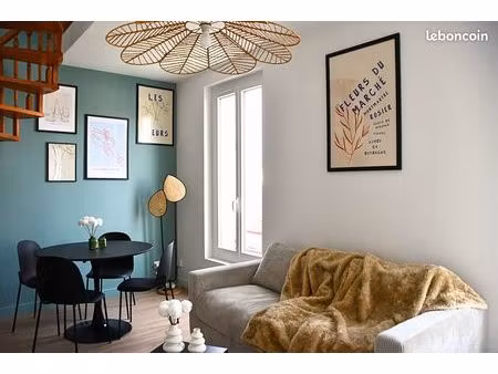 duplex 2 pièces - métro 14