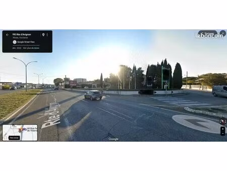 emplacement sur périphérique route d'avignon avec terrain et bâti