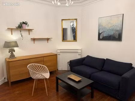 loue 2 pièces meublé clichy