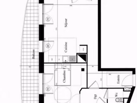 appartement 3 pièces 65m2 t3 résidence newr quartier euronantes nantes