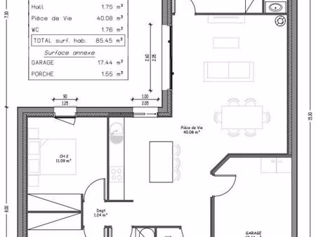 maison 5 pièces 85 m²