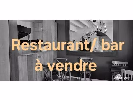 bar  fonds de commerce  restaurant 50 m² saintes