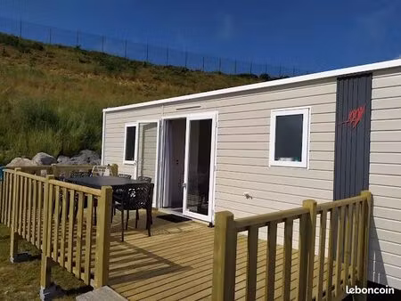vends mobilhome - 3ch - 6/8 pers - vue mer - camping 3* - equihen plage
