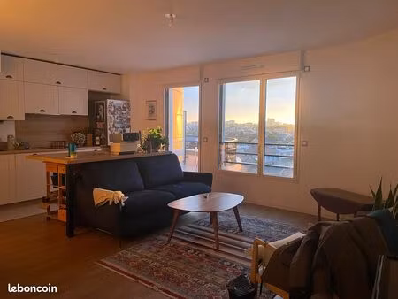 t3 65m² colombes - très lumineux - balcon + parking - 1670e cc