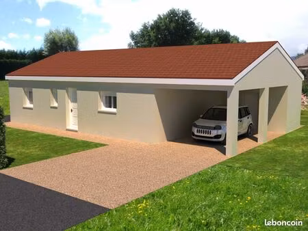 terrain + maison - 81m² -2 chambres