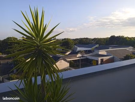 appartement t2 39m2 dernier étage + terrasse exposée sud