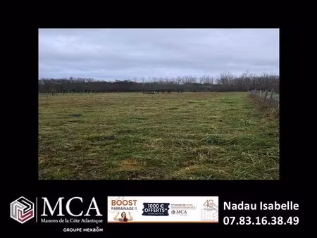 vente terrain 2000 m² braud-et-saint-louis (33820)