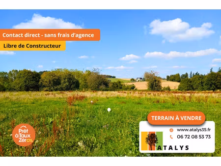 vente terrain 524 m² balazé (35500)