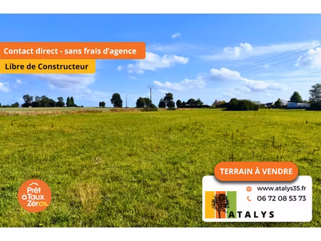 vente terrain 561 m² la noë-blanche (35470)