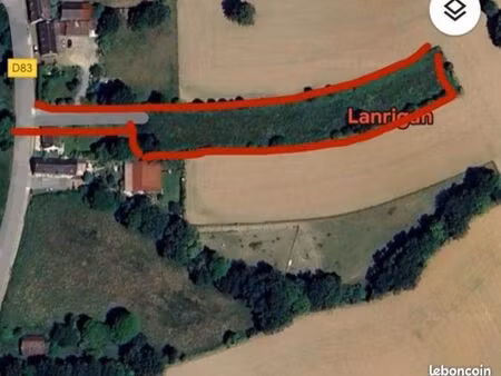 terrain à bâtir à 5 min de combourg